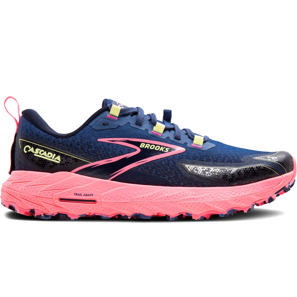 Brooks zapatillas trail mujer Cascadia 18 lateral exterior