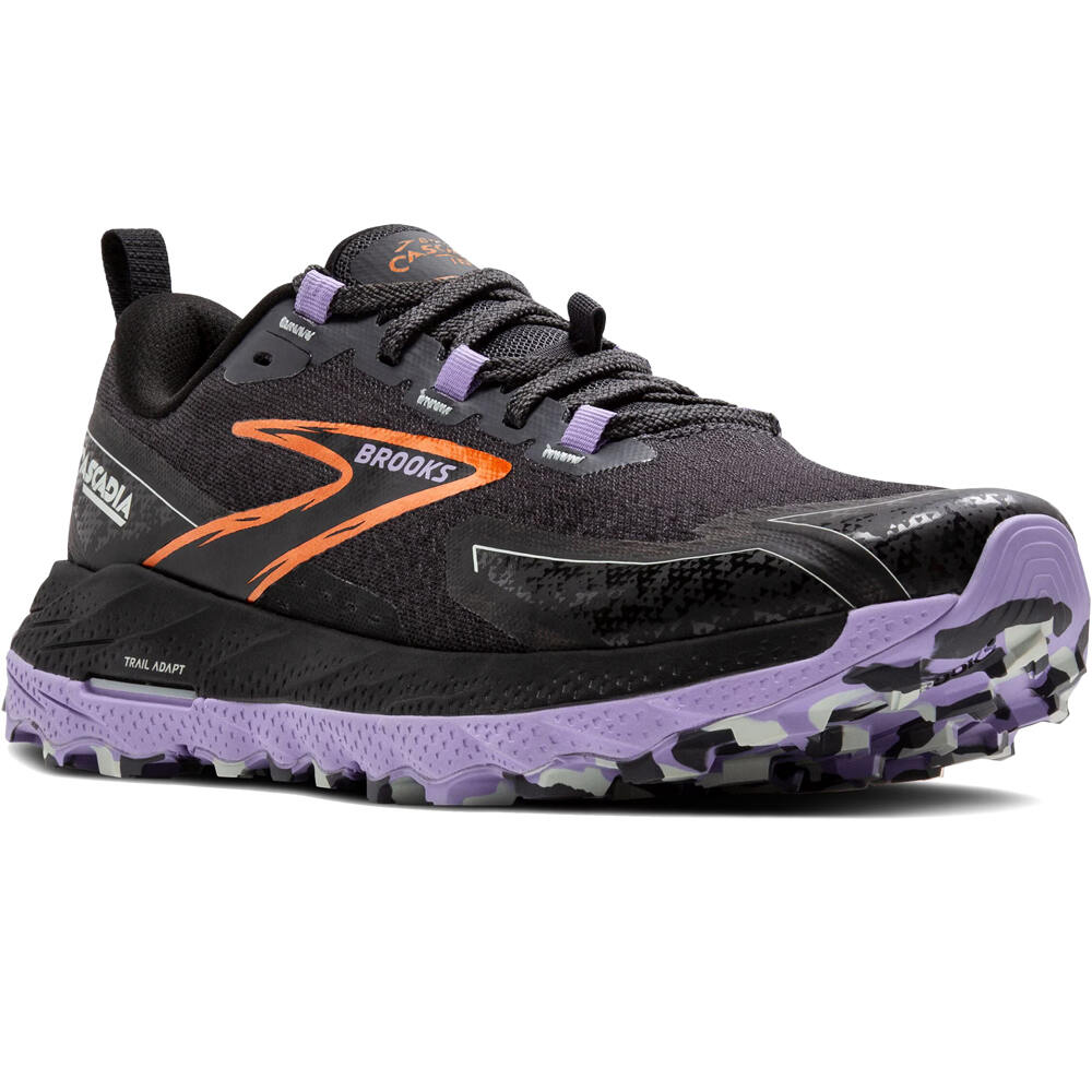 Brooks zapatillas trail mujer Cascadia 18 lateral interior