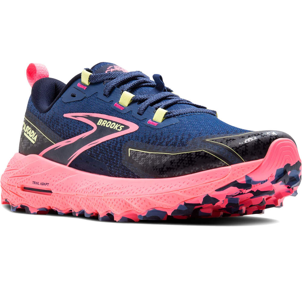 Brooks zapatillas trail mujer Cascadia 18 lateral interior