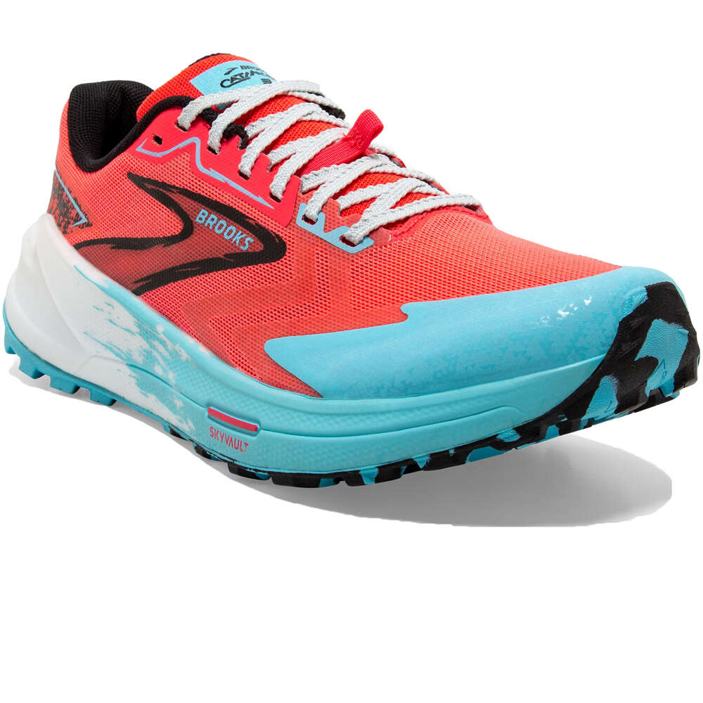 Brooks zapatillas trail mujer Catamount 3 lateral interior