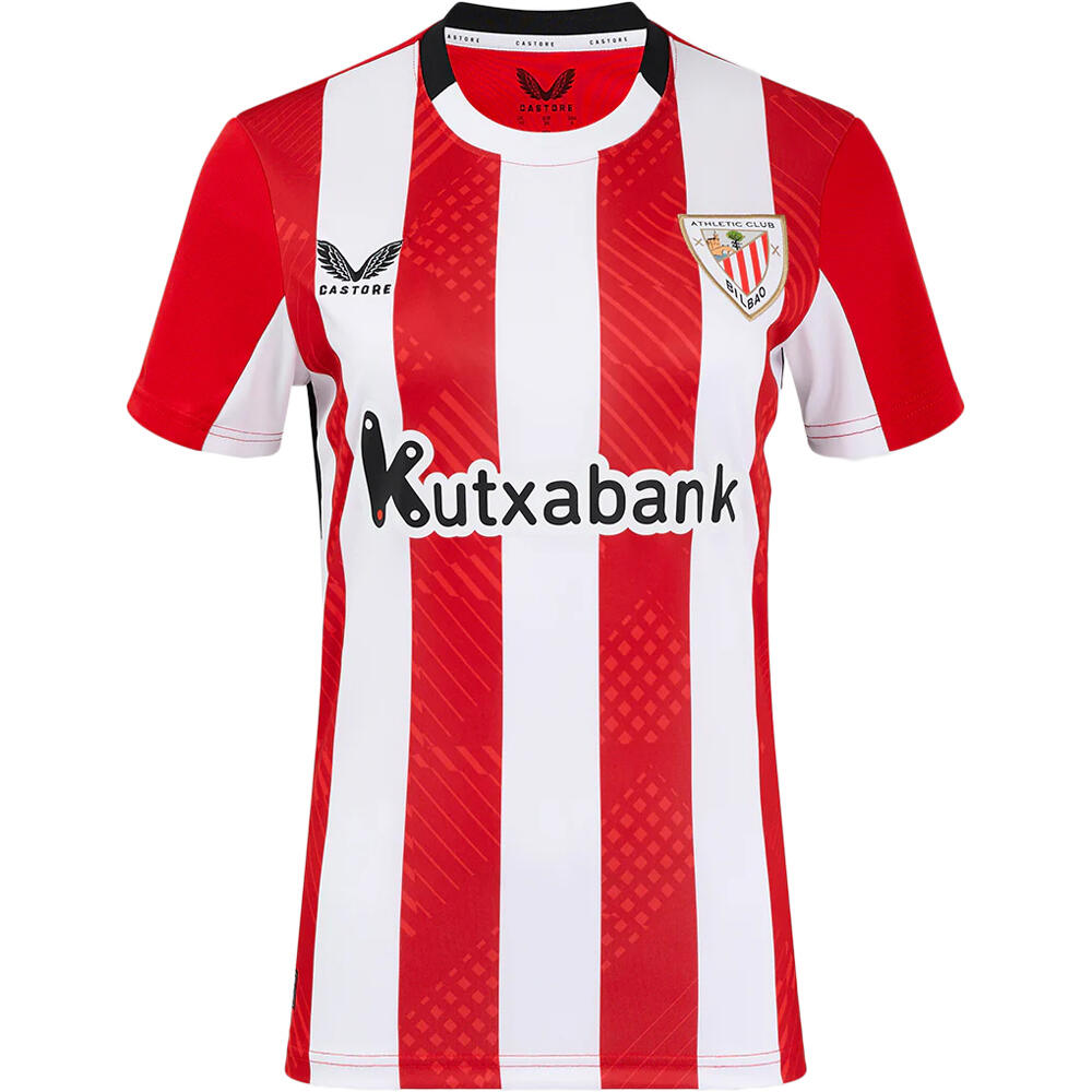 Castore camiseta de fútbol oficiales ATHL.BILBAO 25 HOME WMNS SS SHIRT vista frontal