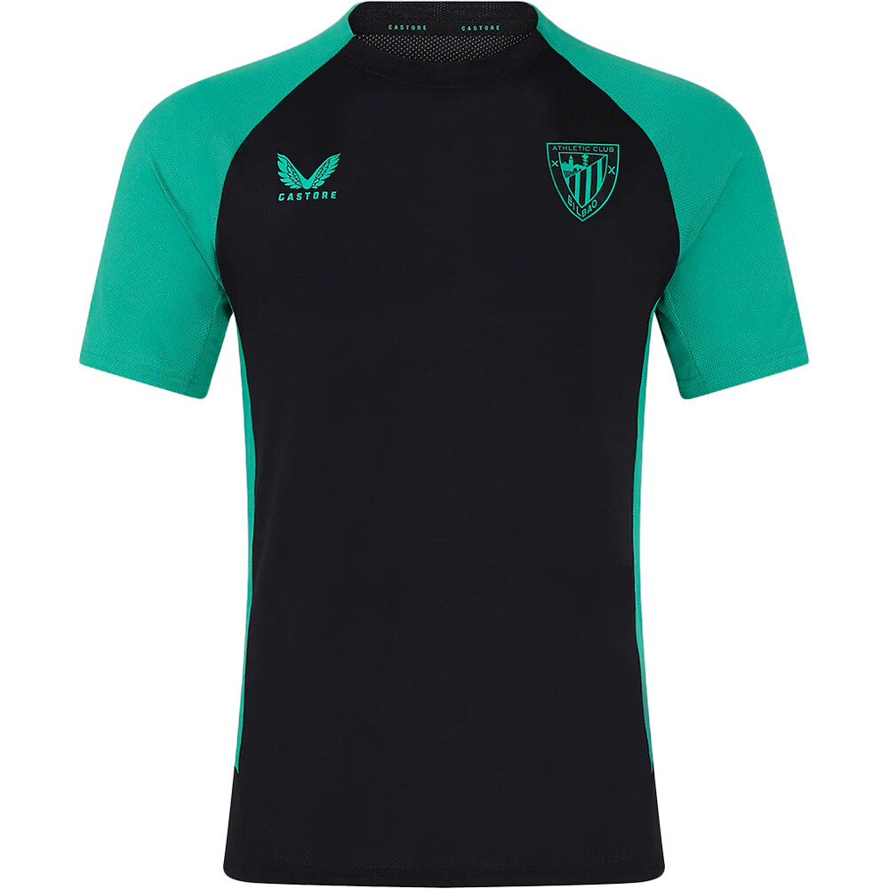 Castore camiseta de fútbol oficiales ATHL.BILBAO 25  PLAYERS TRNG SHORT  TEE vista frontal