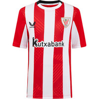 Castore camiseta de fútbol oficiales niño ATHL.BILBAO 25 HOME INF SS SHIRT vista frontal