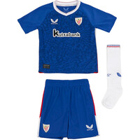 Castore equipación fútbol niño ATHL.BILBAO 25 AWAY  INFANT KIT vista frontal