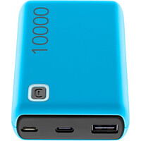 Cellular Line varios electrónica POWERBANK ESSENTIAL 10000MH AZUL vista frontal