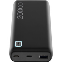 Cellular Line varios electrónica POWERBANK ESSENTIAL 20000MH NEGRA vista frontal