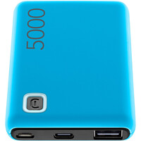 Cellular Line varios electrónica POWERBANK ESSENTIAL 5000MH AZUL vista frontal