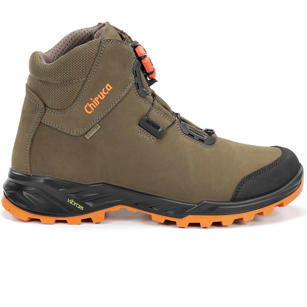 Chiruca bota montaña cuero hombre ALANO FORCE Boa Hi Vis 08 GORE-TEX lateral exterior