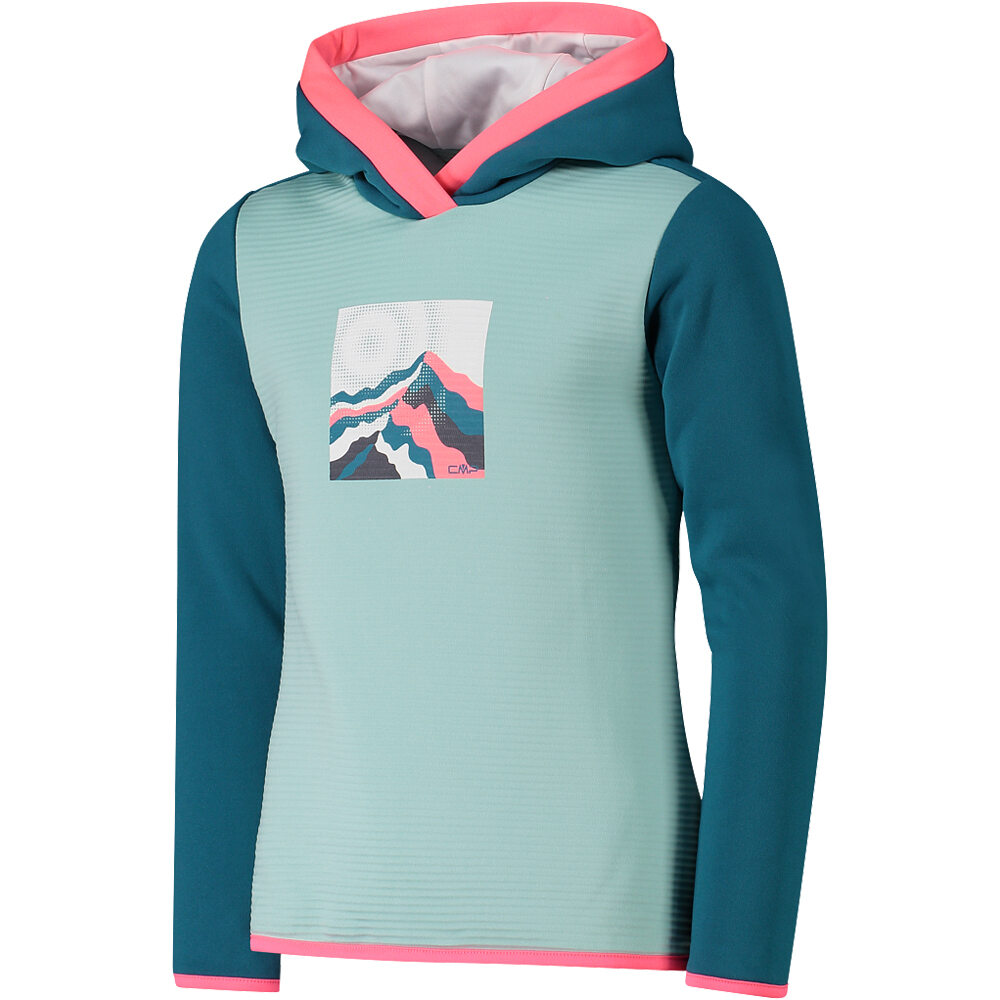 Cmp camiseta montaña manga larga niño KID G SWEAT FIX HOOD vista detalle