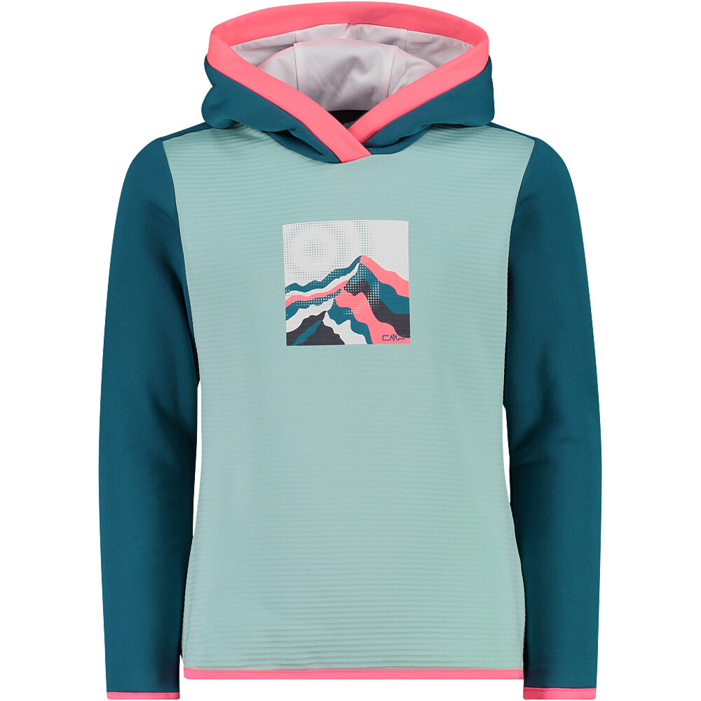 Cmp camiseta montaña manga larga niño KID G SWEAT FIX HOOD vista frontal