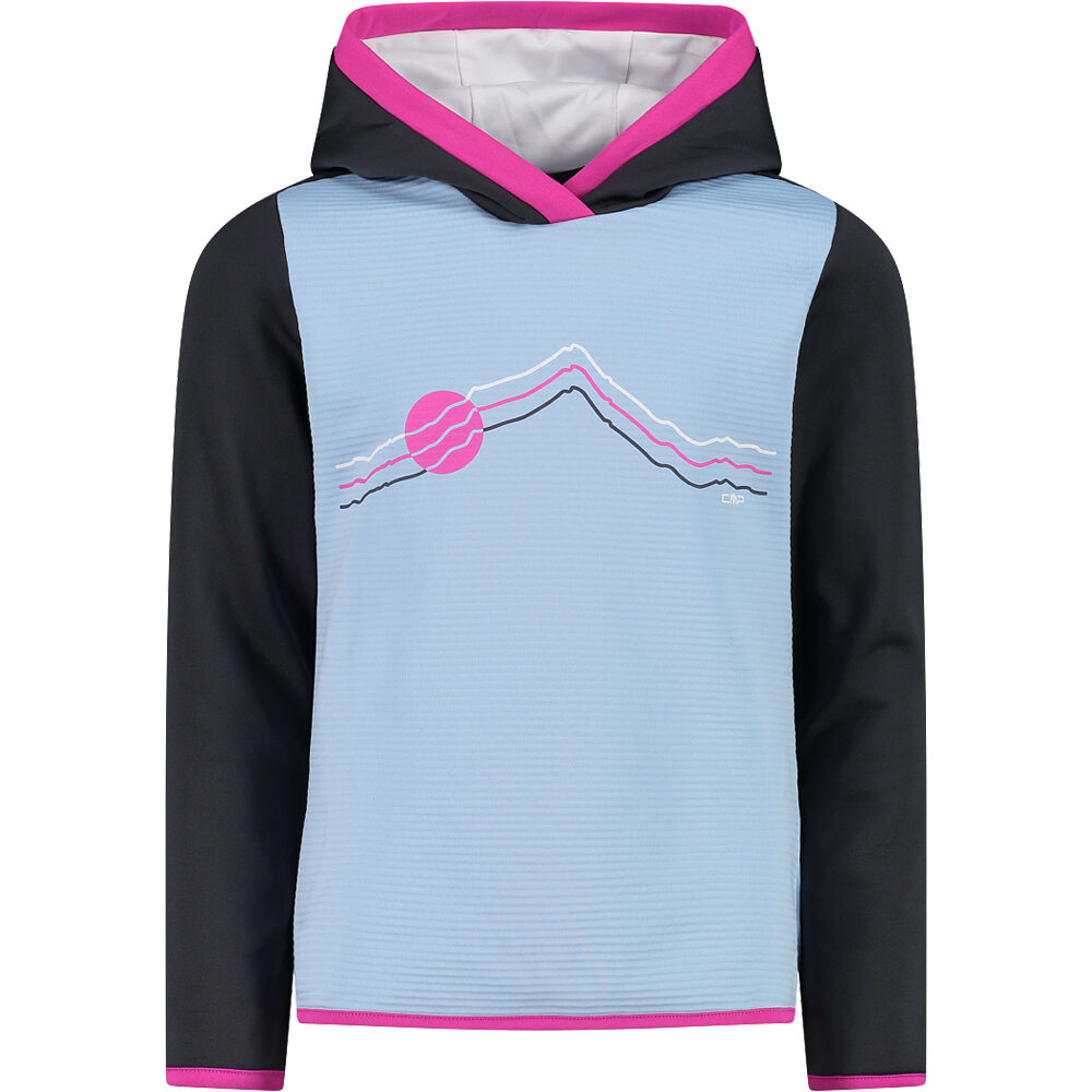 Cmp camiseta montaña manga larga niño KID G SWEAT FIX HOOD vista frontal