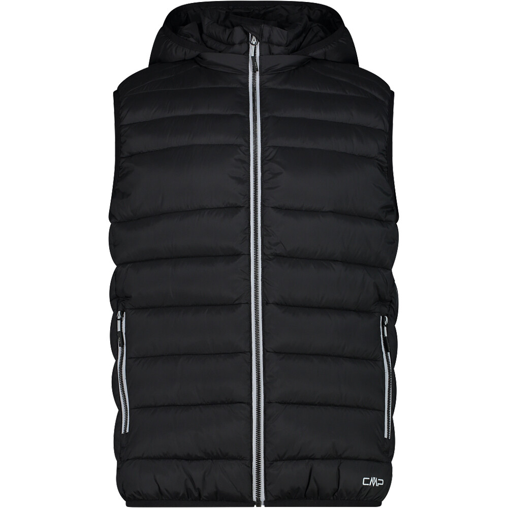 Cmp chaleco outdoor hombre MAN VEST SNAPS HOOD vista frontal