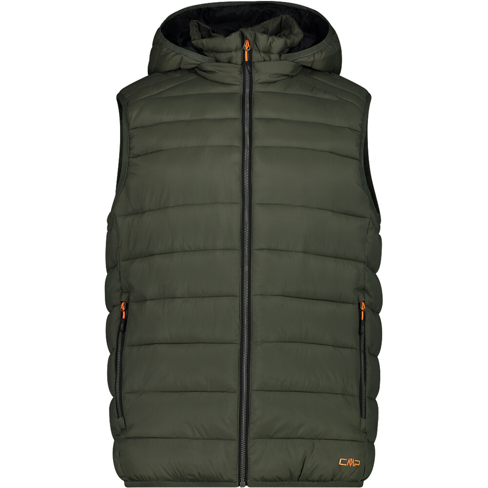 Cmp chaleco outdoor hombre MAN VEST SNAPS HOOD vista frontal