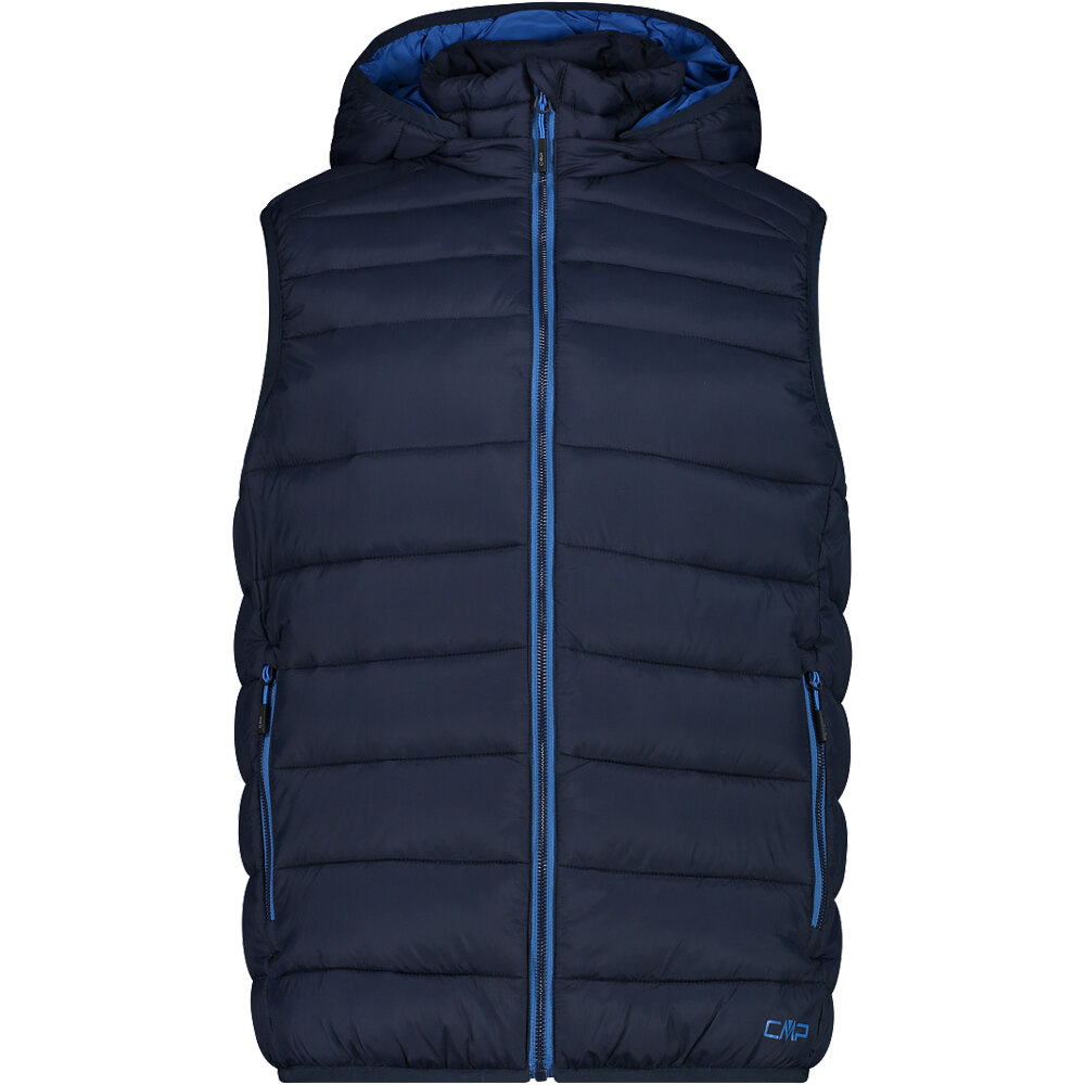 Cmp chaleco outdoor hombre MAN VEST SNAPS HOOD vista frontal