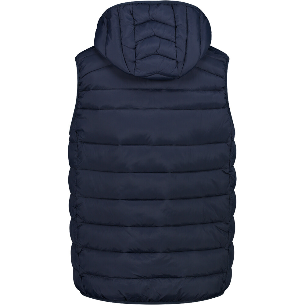 Cmp chaleco outdoor hombre MAN VEST SNAPS HOOD vista trasera