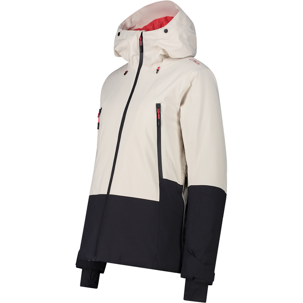 Cmp chaqueta esquí mujer WOMAN JACKET FIX HOOD vista detalle