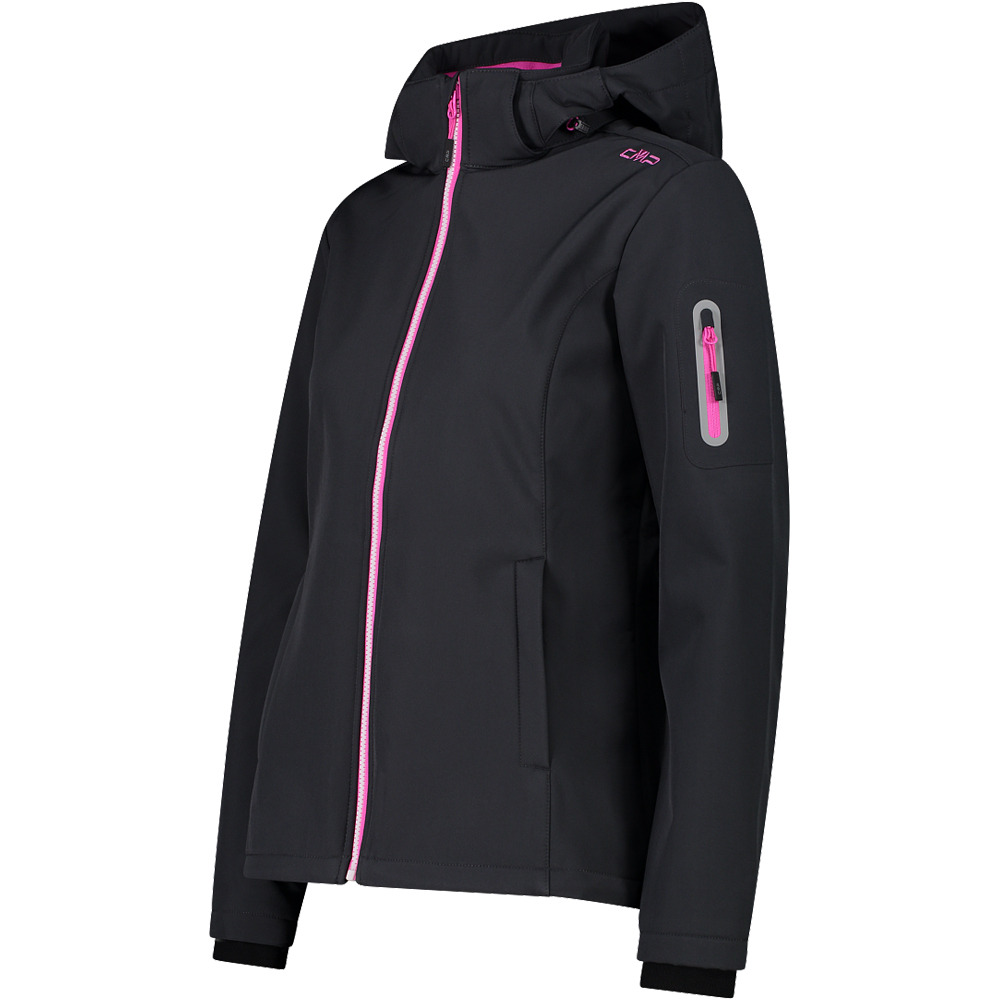 Cmp chaqueta softshell mujer WOMAN JACKET ZIP HOOD vista detalle