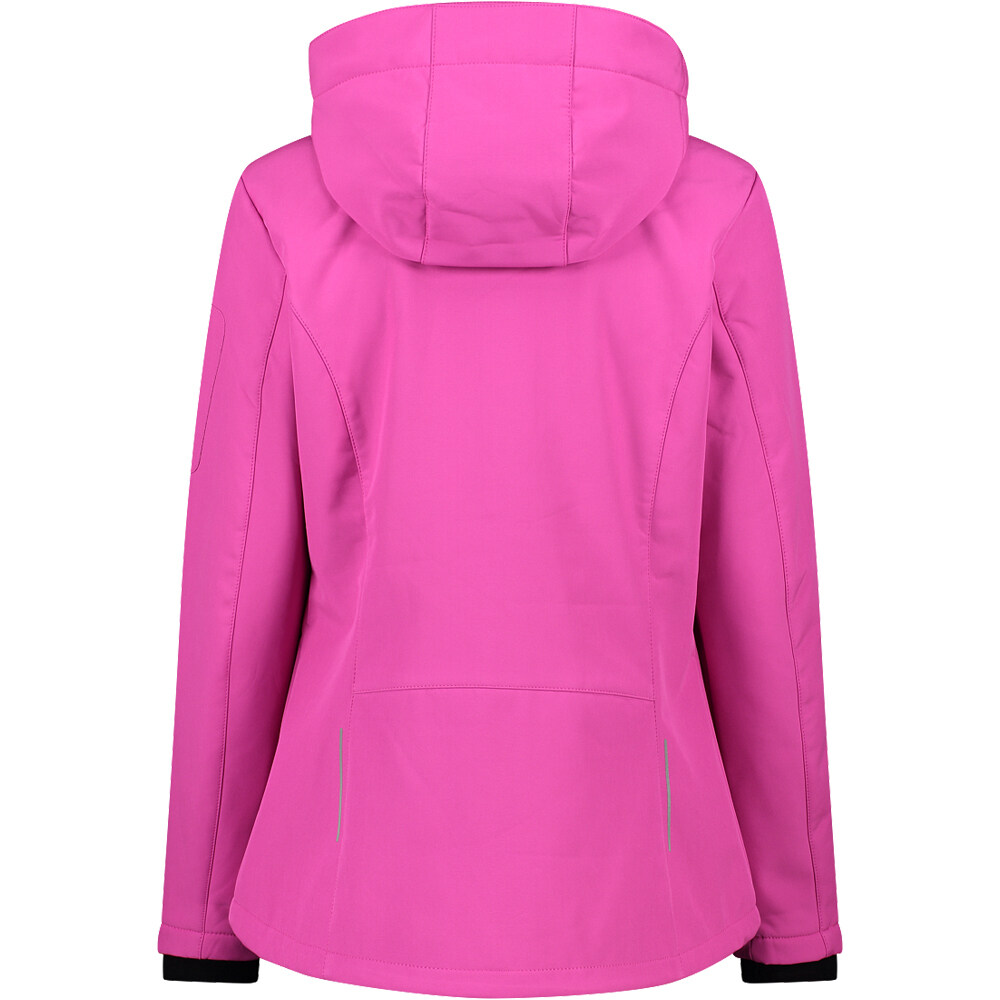 Cmp chaqueta softshell mujer WOMAN JACKET ZIP HOOD vista trasera