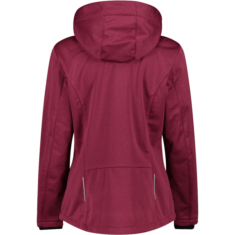 Cmp chaqueta softshell mujer WOMAN JACKET ZIP HOOD vista trasera