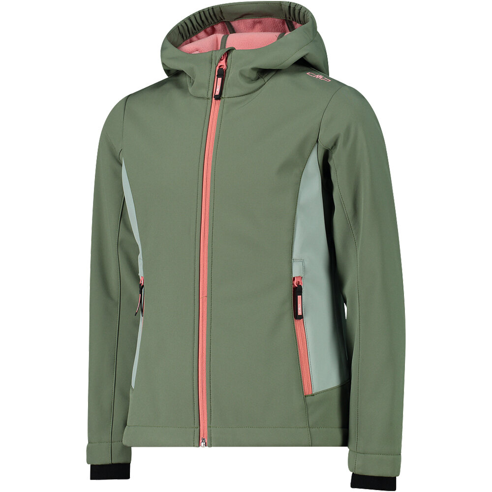 Cmp chaqueta softshell niño KID G JACKET FIX HOOD vista detalle