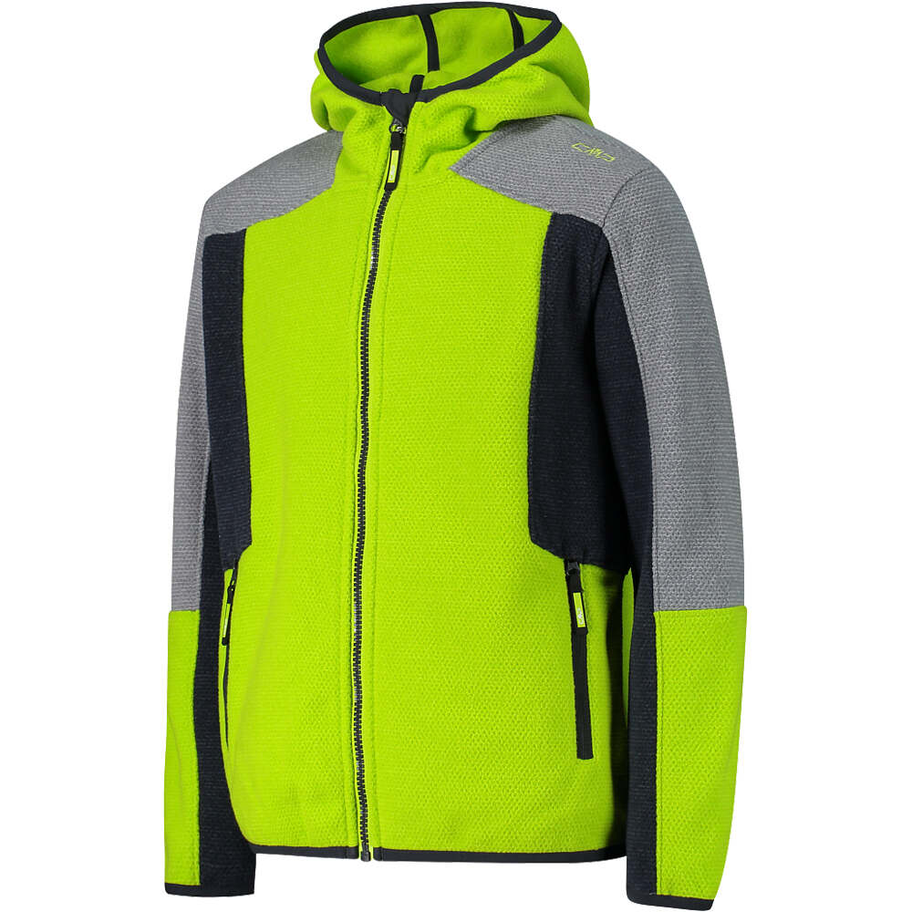 Cmp forro polar niño KID JACKET FIX HOOD vista detalle