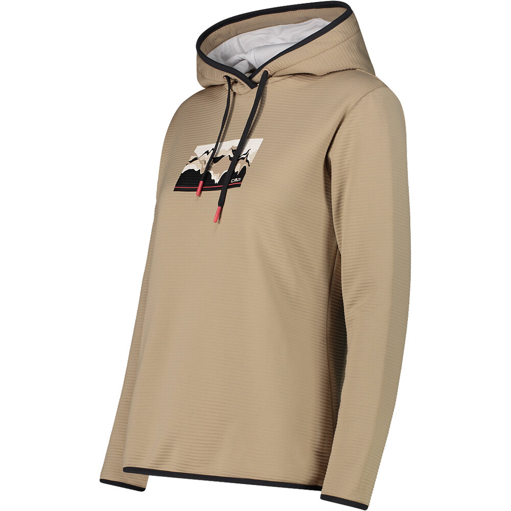 Cmp Sudaderas Montaña Mujer WOMAN SWEAT FIX HOOD vista detalle