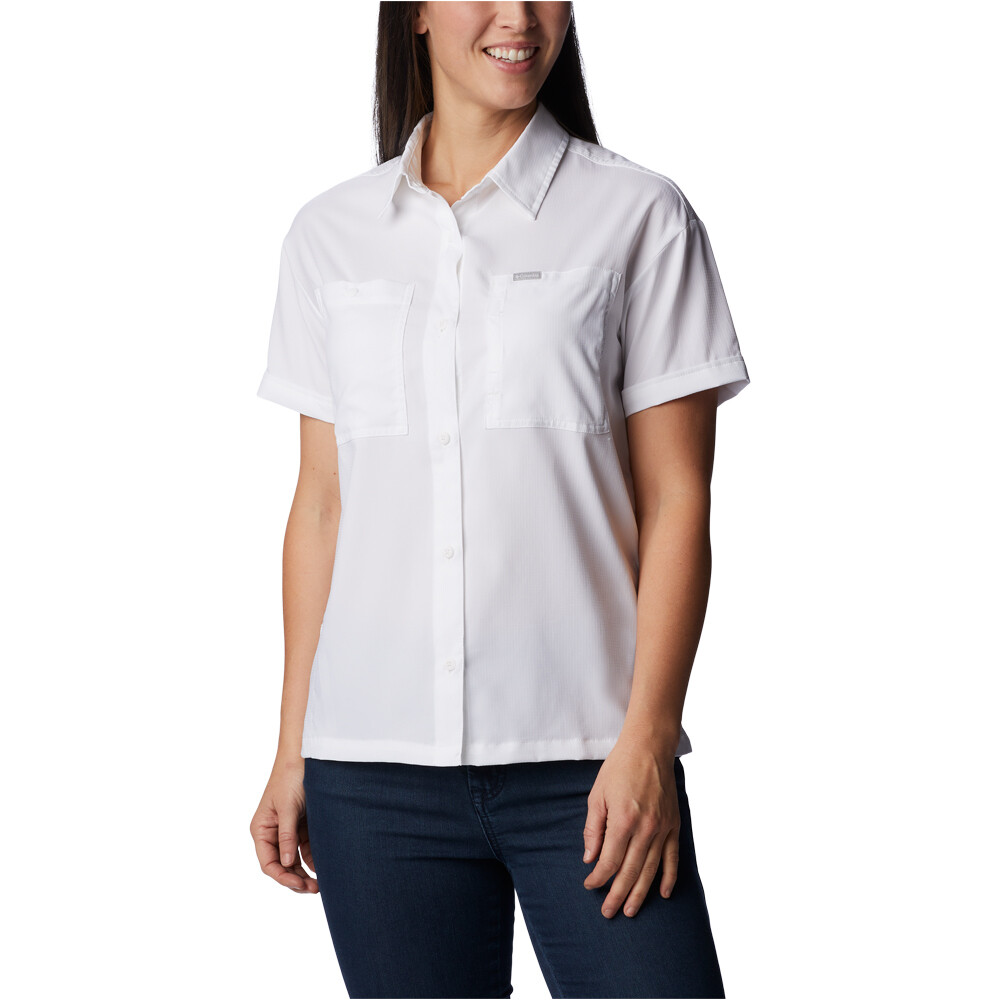 Columbia camisa montaña manga corta mujer Silver Ridge Utility SS Shirt vista frontal