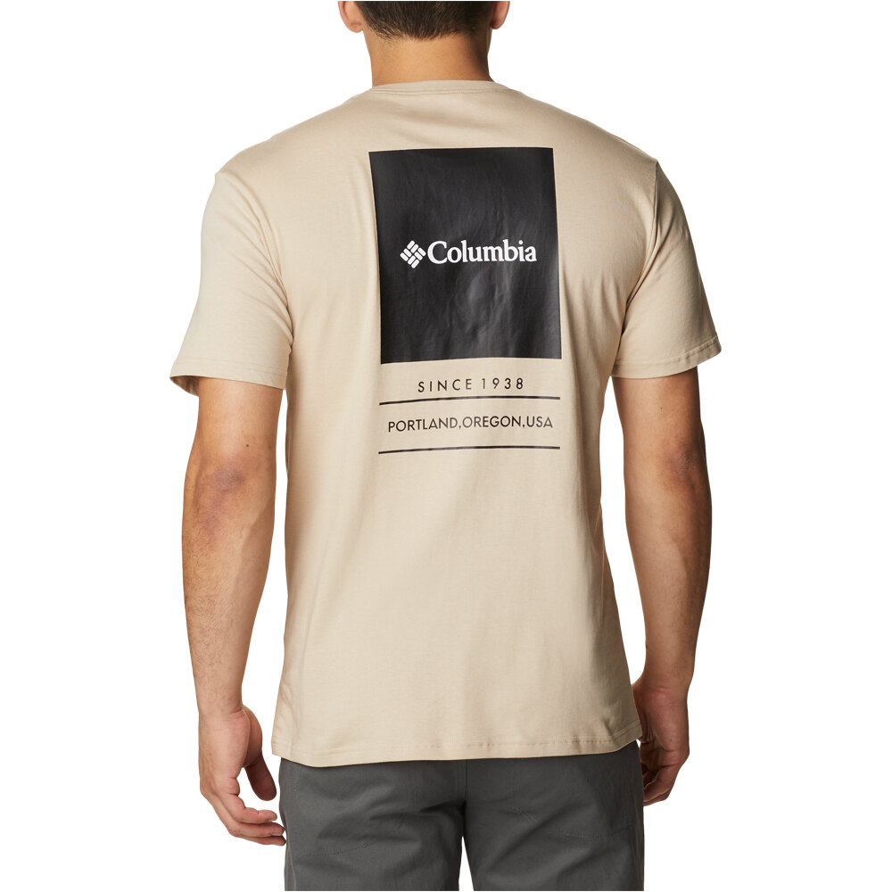 Columbia camiseta montaña manga corta hombre Barton Springs SS Graphic Tee vista trasera