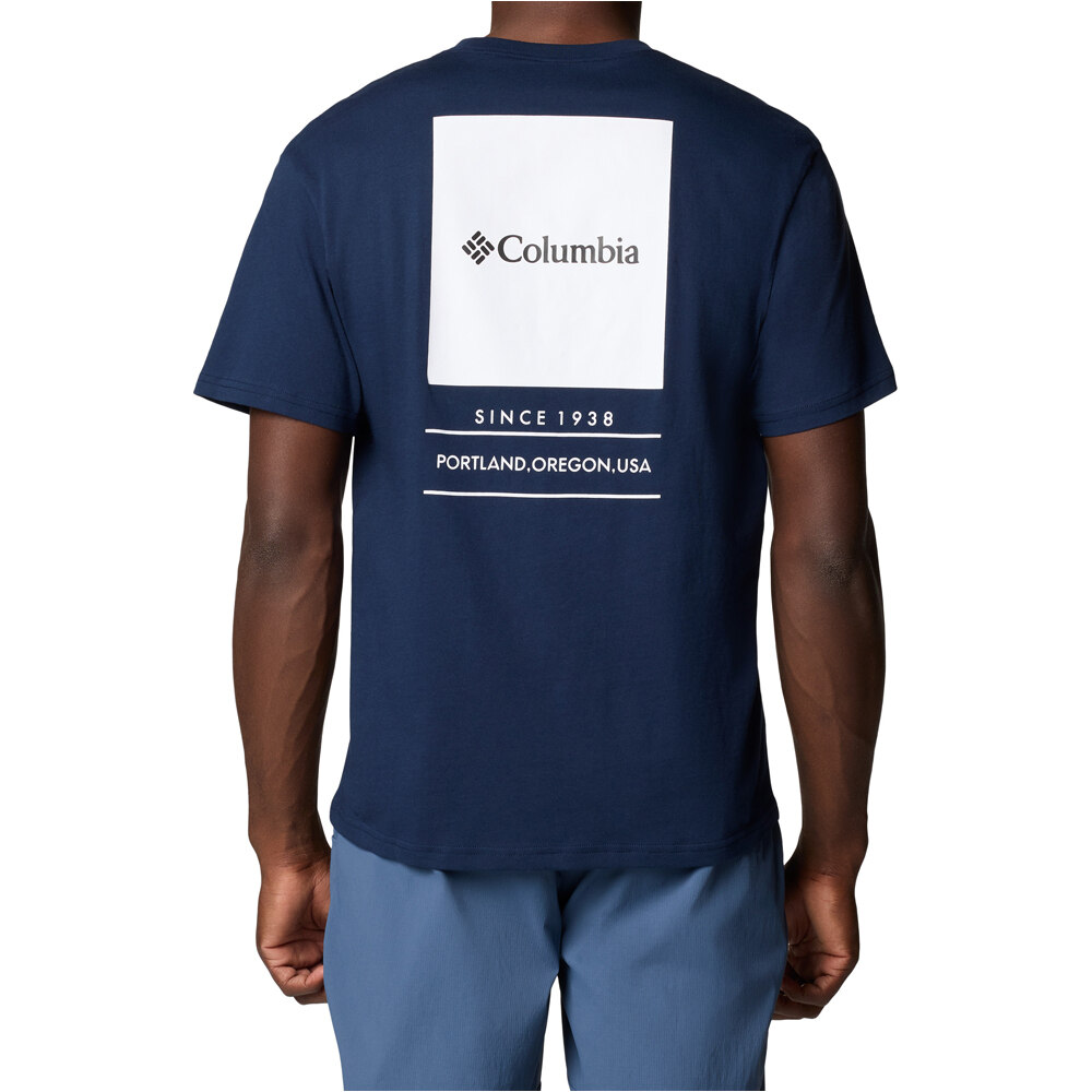 Columbia camiseta montaña manga corta hombre Barton Springs SS Graphic Tee vista trasera