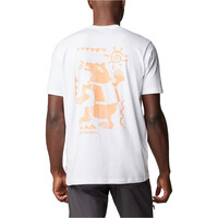 Columbia camiseta montaña manga corta hombre Explorers Canyon Back SS Tee vista trasera