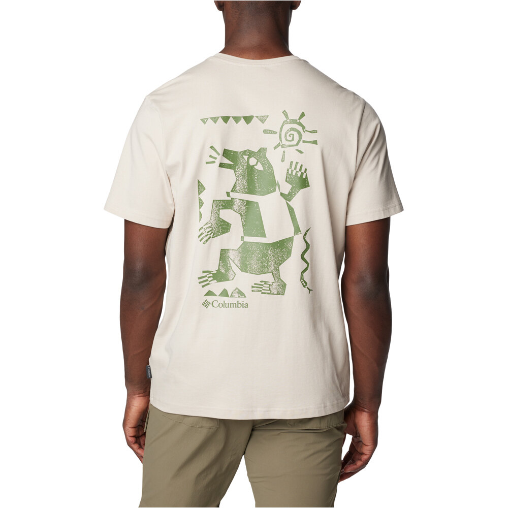 Columbia camiseta montaña manga corta hombre Explorers Canyon Back SS Tee vista trasera