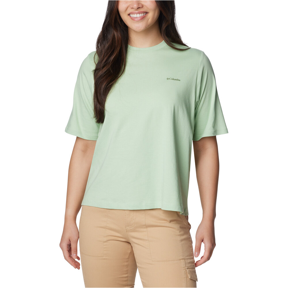 Columbia camiseta montaña manga corta mujer North Cascades Graphic SS Tee vista frontal