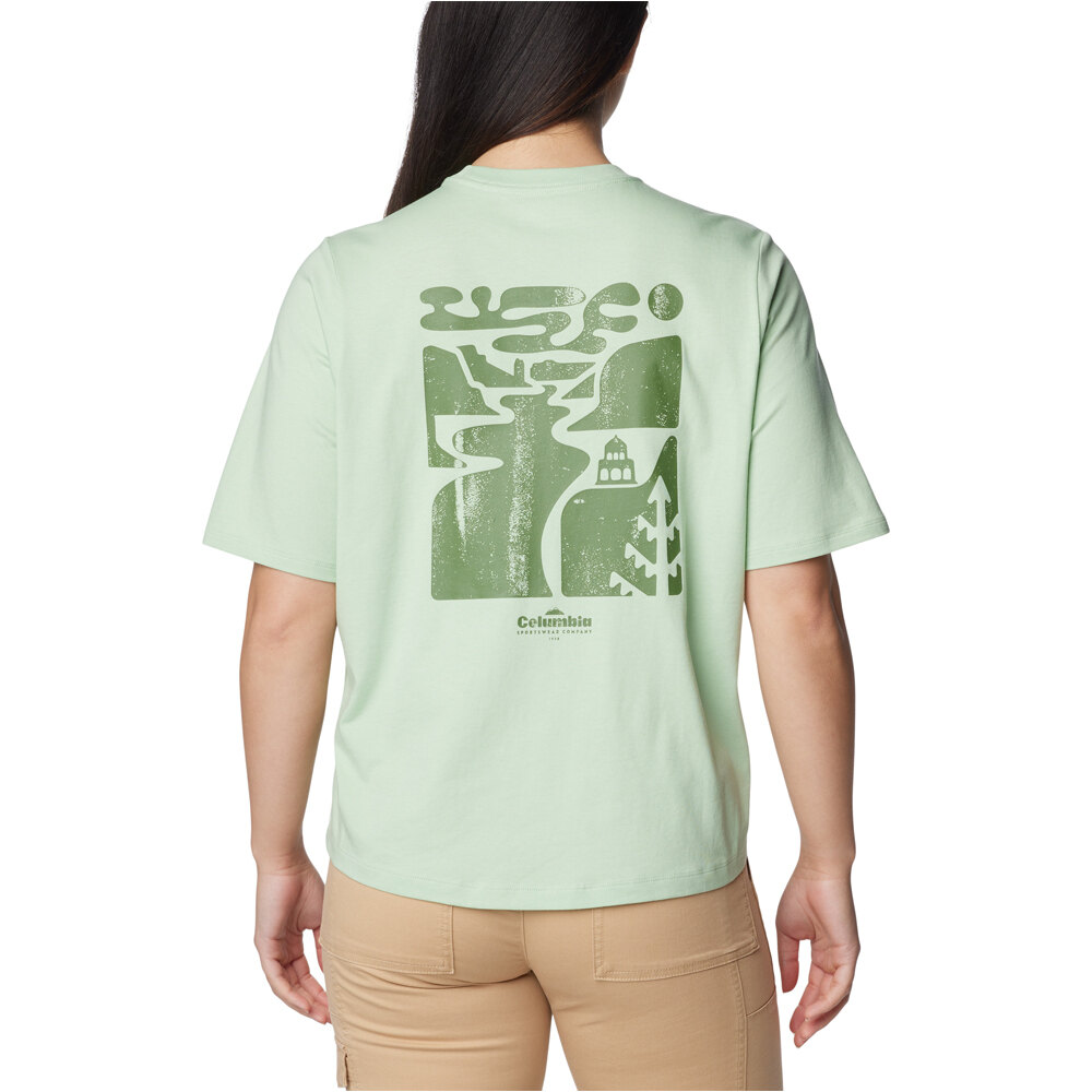 Columbia camiseta montaña manga corta mujer North Cascades Graphic SS Tee vista trasera