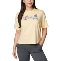 Columbia camiseta montaña manga corta mujer North Cascades Relaxed Tee vista detalle