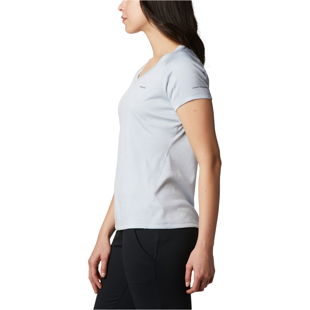 Columbia camiseta montaña manga corta mujer Zero Rules Short Sleeve Shirt vista detalle