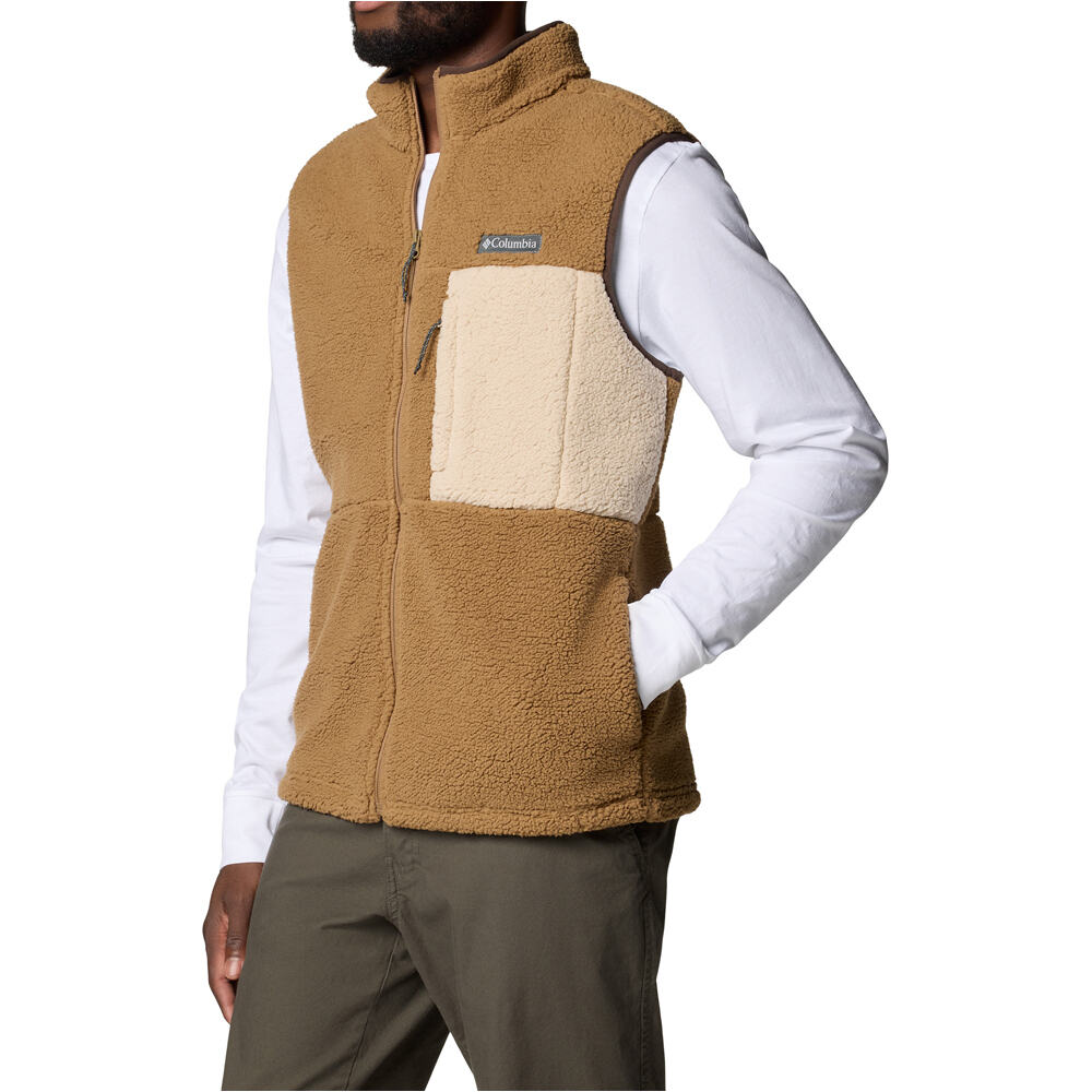 Columbia chaleco polar hombre Mountainside Vest vista detalle