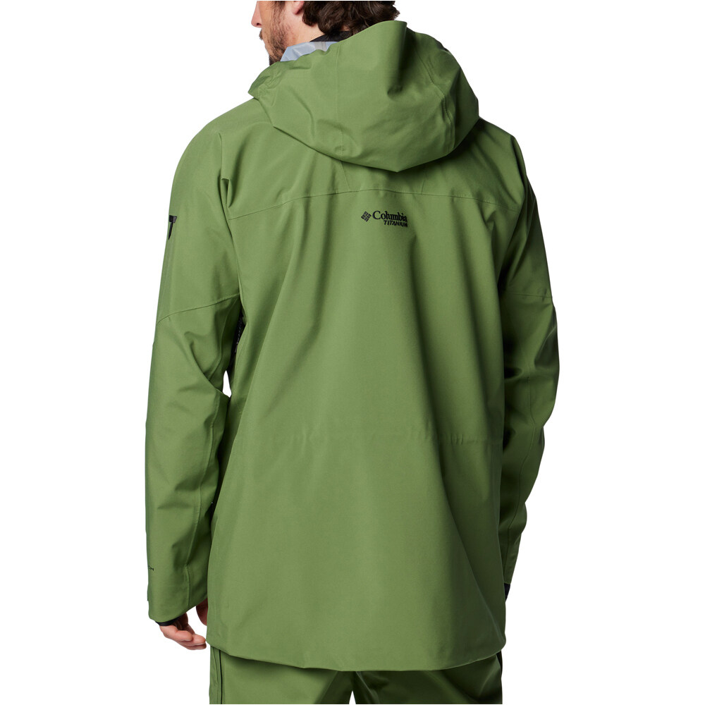 Columbia chaqueta impermeable hombre Platinum Peak II 3L Shell vista trasera