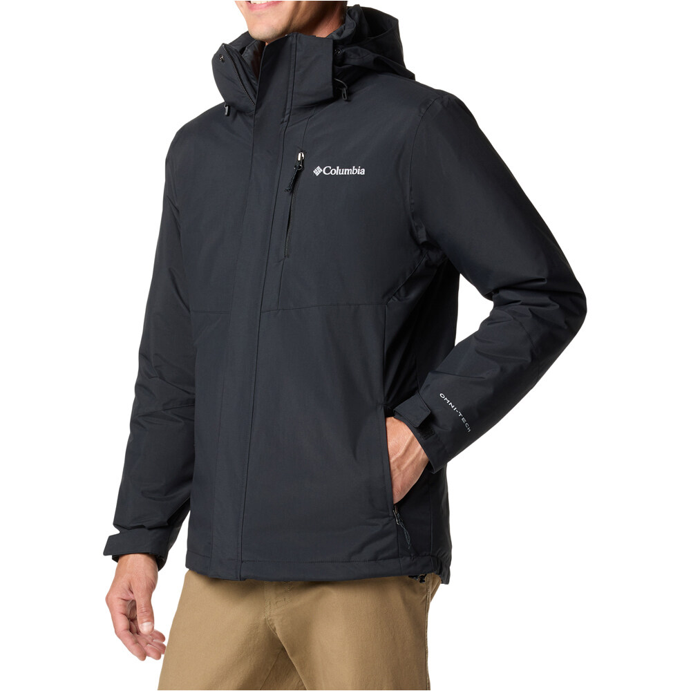 Columbia chaqueta impermeable insulada hombre _3_Element Blocker  III Interchange Jacket vista detalle