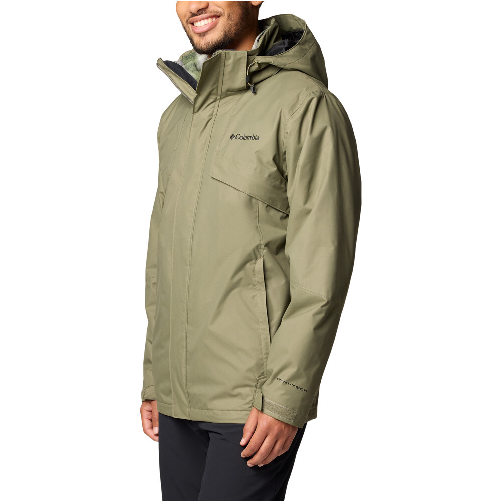 Columbia chaqueta impermeable insulada hombre Bugaboo III Fleece Interchange Jacket vista detalle