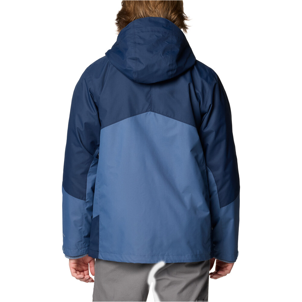 Columbia chaqueta impermeable insulada hombre Bugaboo III Fleece Interchange Jacket vista trasera