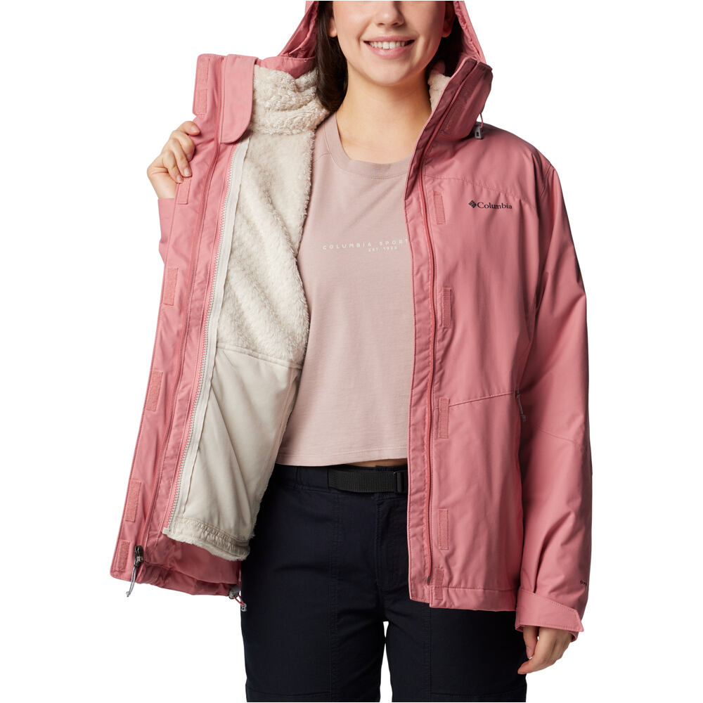 Columbia chaqueta impermeable insulada mujer Bugaboo III Fleece Interchange Jacket 05