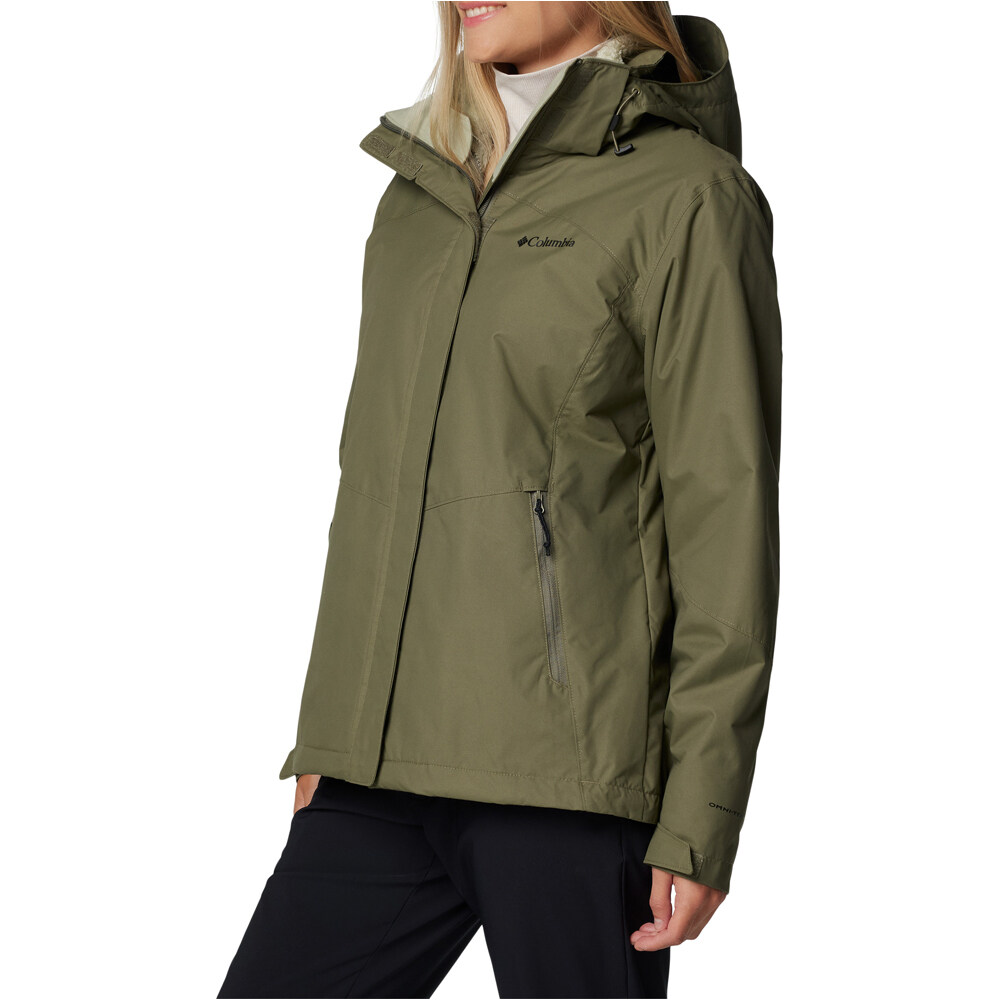 Columbia chaqueta impermeable insulada mujer Bugaboo III Fleece Interchange Jacket vista detalle