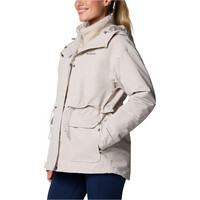 Columbia chaqueta impermeable insulada mujer Drop Ridge II Interchange Jacket vista detalle