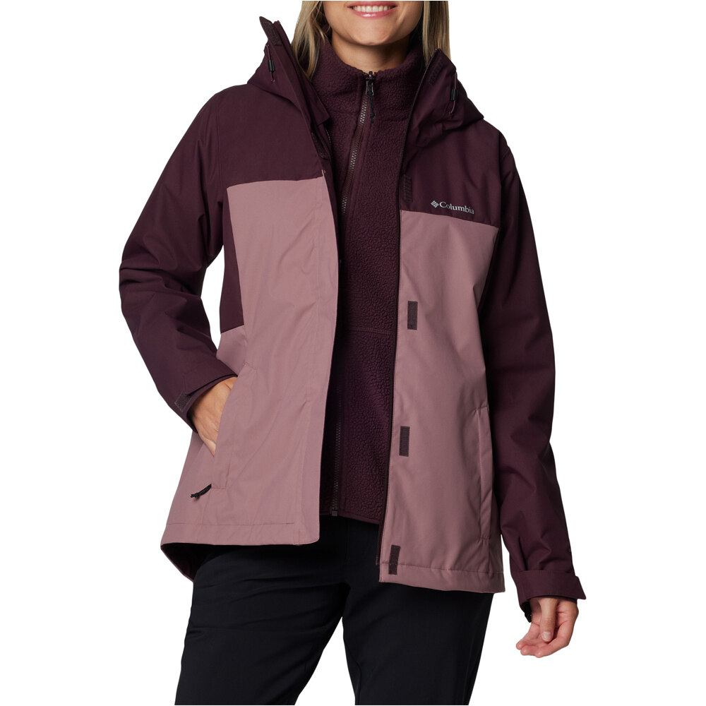 Columbia chaqueta impermeable insulada mujer Hikebound II Interchange Jacket 03