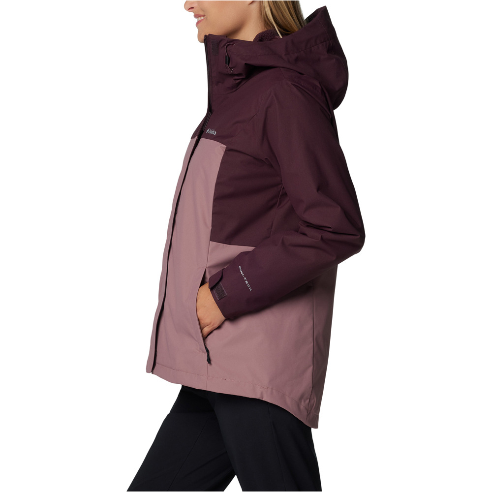 Columbia chaqueta impermeable insulada mujer Hikebound II Interchange Jacket vista detalle