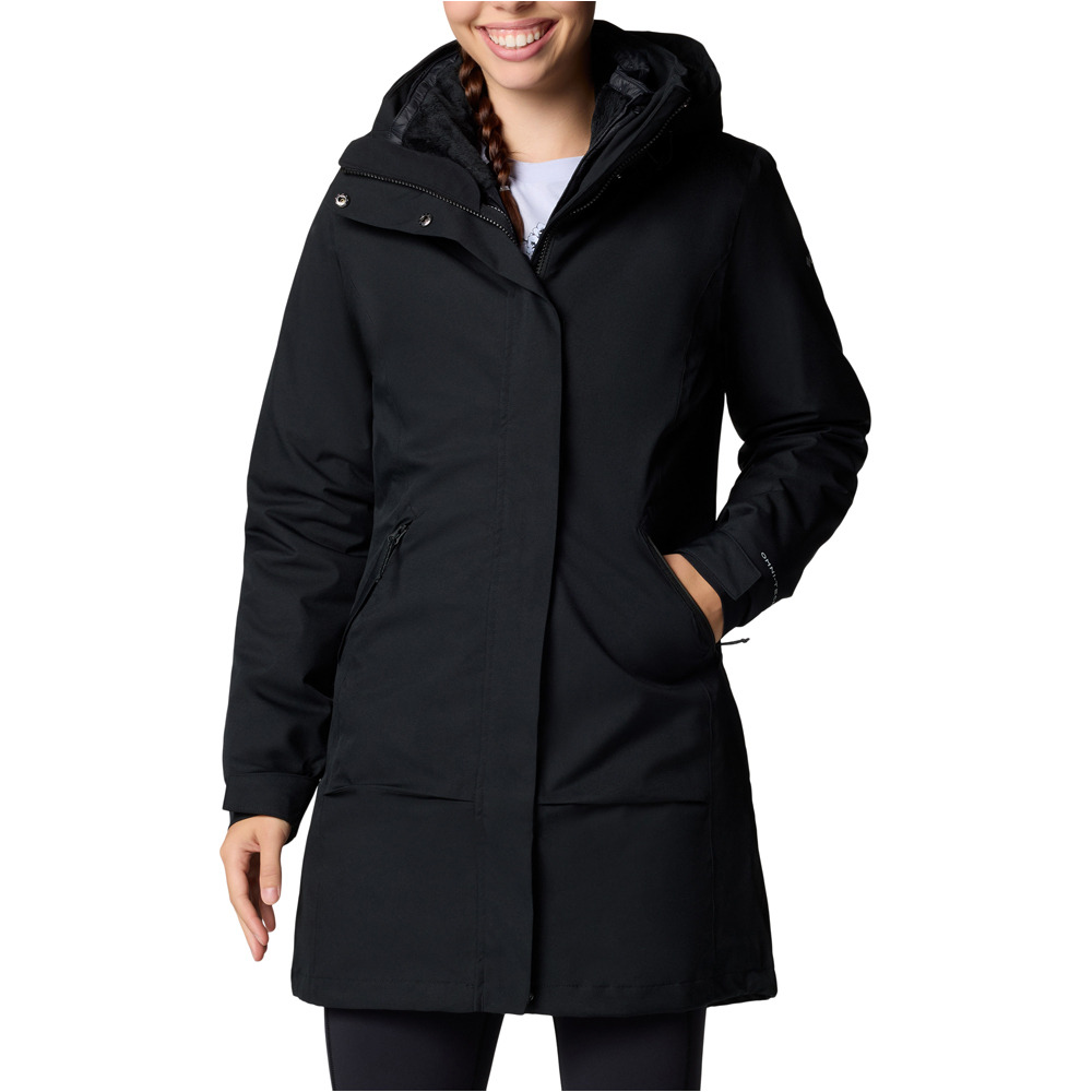 Columbia chaqueta impermeable insulada mujer Pulaski II Interchange Jacket vista frontal