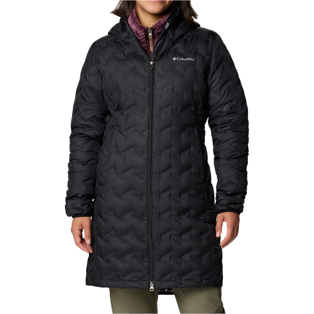 Columbia chaqueta outdoor mujer Delta Ridge II Long Down Jacket vista frontal