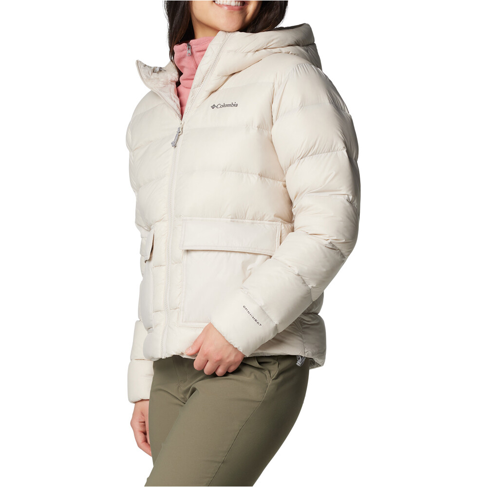 Columbia chaqueta outdoor mujer Harmony Falls Hooded Down Jacket vista detalle