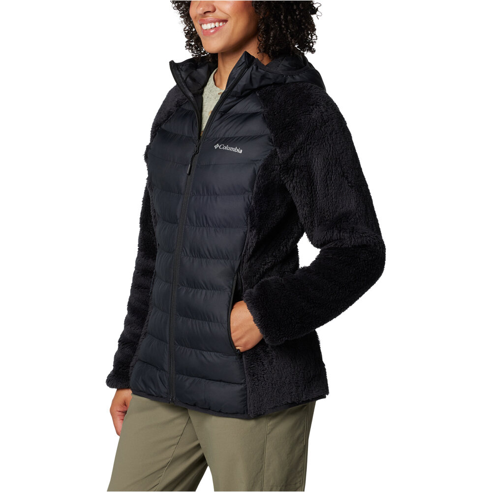 Columbia chaqueta outdoor mujer Powder Lite II Sherpa Hybrid Jacket vista detalle