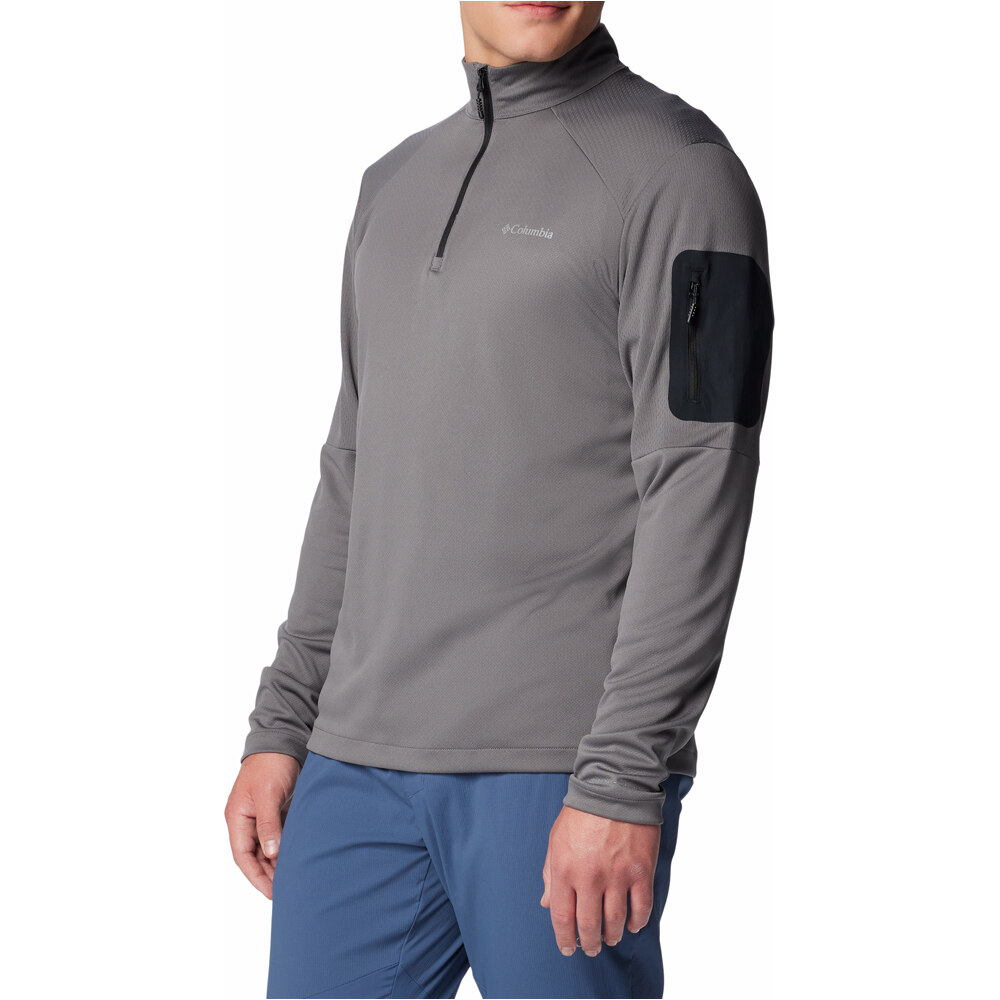 Columbia forro polar hombre Columbia Tech Knit 1/4 Zip vista detalle